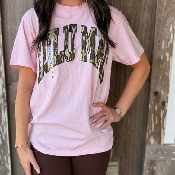 Lulu Mac Tops - Lulu Mac Adult Blossom Comfort Colors Mossy Oak Tee